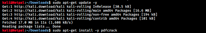 update and download pdfcrack