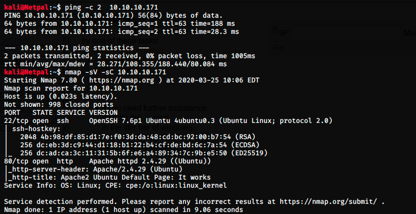 HTB Network Enumeration with Nmap Walkout