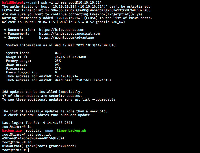 ssh root